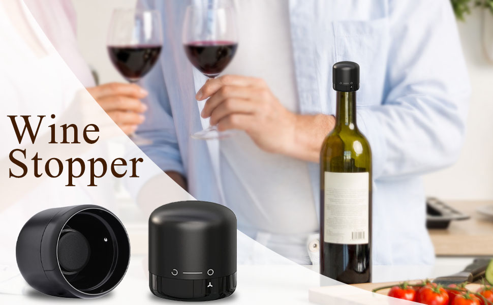 Loboo Idea Silicone Wine Stoppers For Wine Bottles, Wine