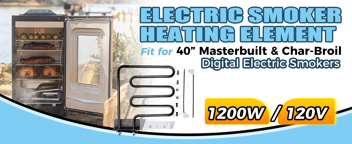 MOOTVGOO 1200 Watts Smoker Heating Element Kit Replacement