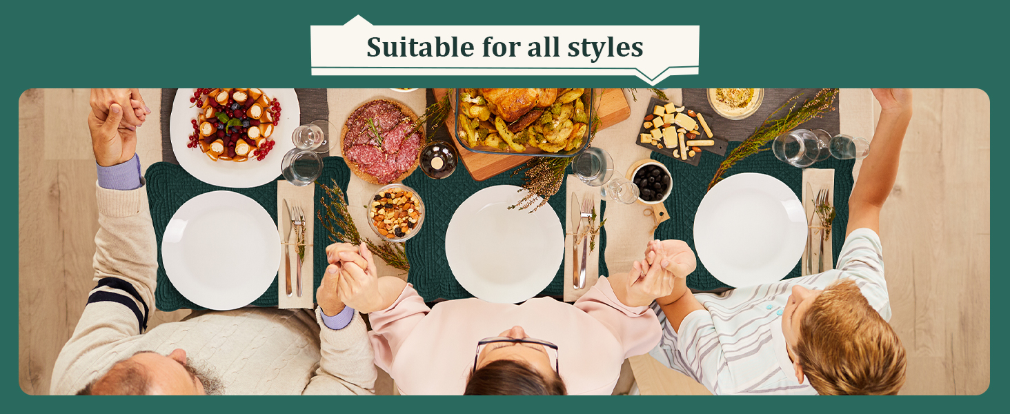 HOMBYS Quilted Placemats Set of 4 for Kitchen Table - OEKO-TEX STANDARD 100
| Hombys Washable Rectangular Placemats 100 461cd17e 77b3 444c 8e27 Be556ece0e11. CR0,0,1464,600 PT0 SX1464 V1