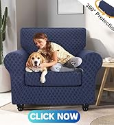 SearchI Newest Sofa Cover Couch Covers, 2 Pieces Armchair Slipcover with 1 Separate Cushion Cover...