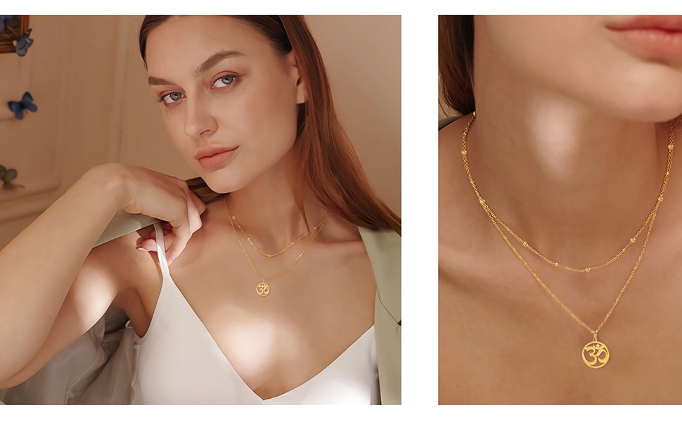 Indian Yoga Aum Om Necklaces
