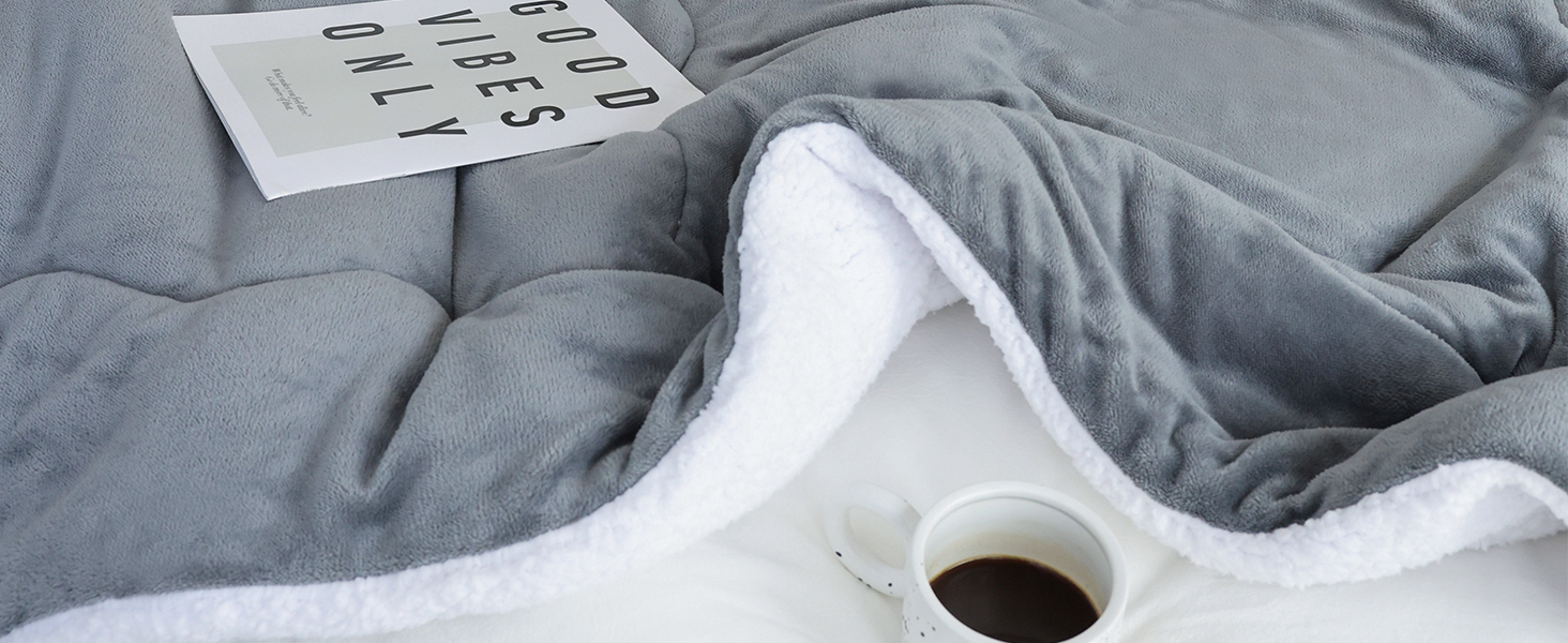 CHOSHOME Blanket Sherpa Fleece Throw Blanket for Bed Warm Blankets for Winter 