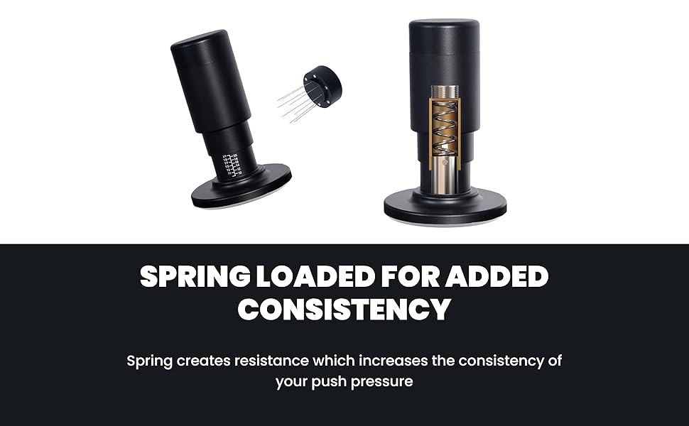 Average Joe's Coffee Espresso Coffee Tamper Dose Level Temper with