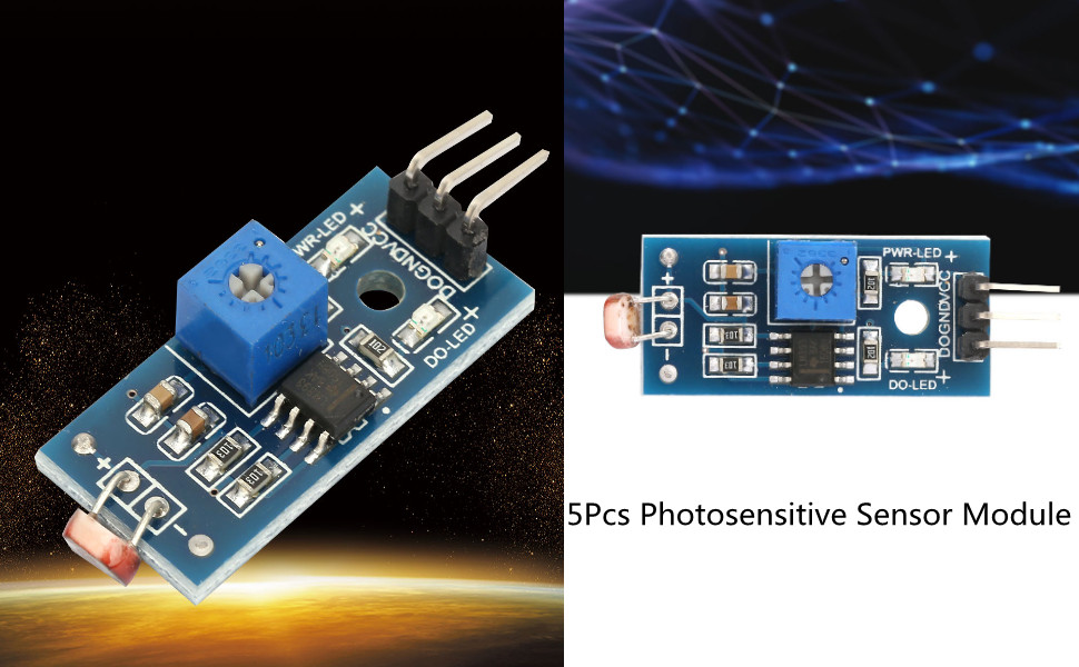 5PCS Photosensitive Sensor Module, Digital Light Detection ...