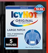 Icy Hot Original Medicated Pain Relief Patch, Large, 5 count