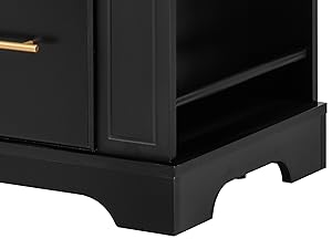 drop leaf kitchen island rolling cart kitchen storage &amp; kitchen cabinet with trash can storage