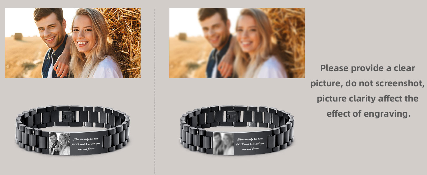 Personalized men's bracelet