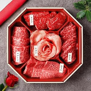 Amazon.co.jp: 【和牛セレブ】 花盛牛タン＆国産牛焼肉5種折箱