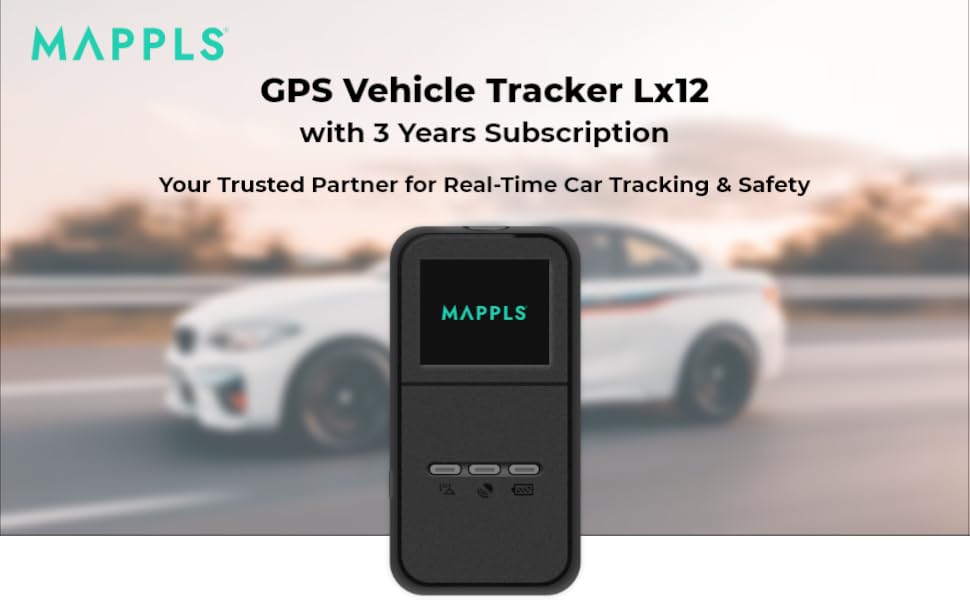 Mappls MapmyIndia GPS Vehicle Tracker Lx12 with 3 years Subscription