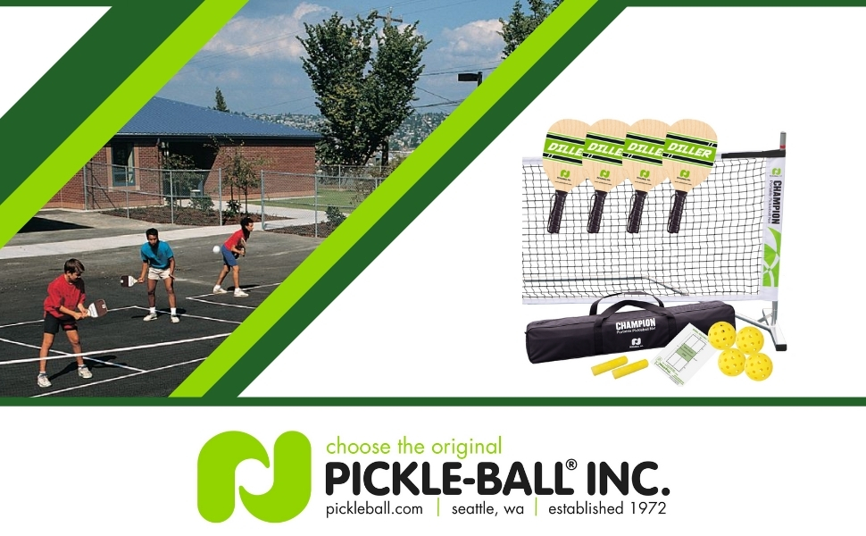 Champion Portable Pickleball Net Set with Family Friendly