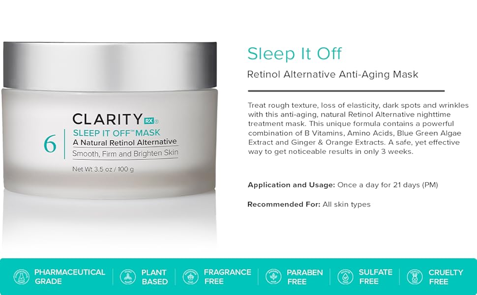 ClarityRX, responsibly sourced, paraben-free, natural ingredients, clean skincare, healthy skincare