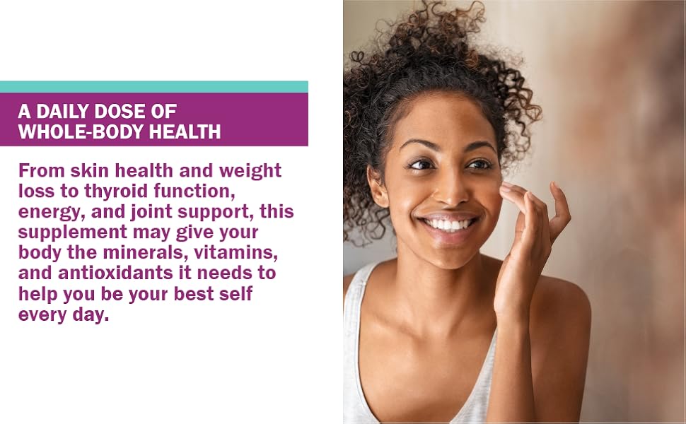 Photo of a smiling woman admiring her skin