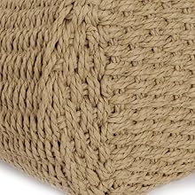 Womens Large Straw Tote Bag Handmade Woven Shoulder Handbag Summer Beach Purse with Tassel