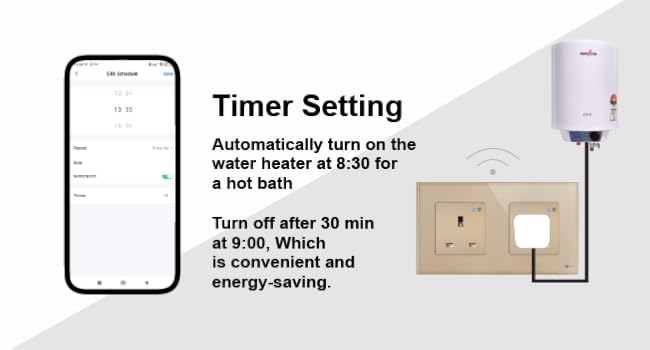Timer socket, wifi socket, smart socket, power outlet