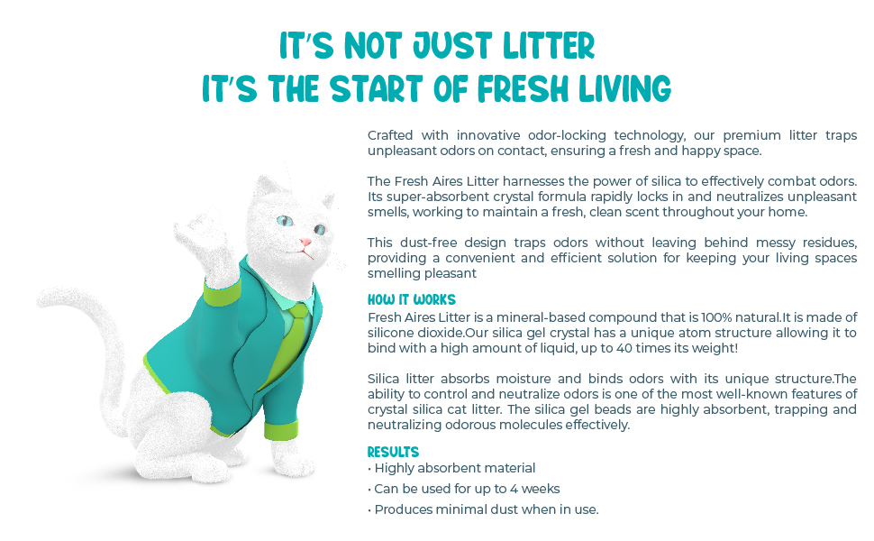 FRESH AIRES CRYSTAL CAT LITTER BUNDLE 2PCS PACK 12LB