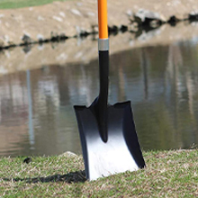 AshmanOnline Ashman Square Shovel (Medium) - (6 Pack), 27 Inches In Length With D-Cup Handle Square Shovel, Sturdy Build And Easy To Use, Material With Firm And Comfortable Durable Handle, Built To Last. Garden Tools 30 digging shovel