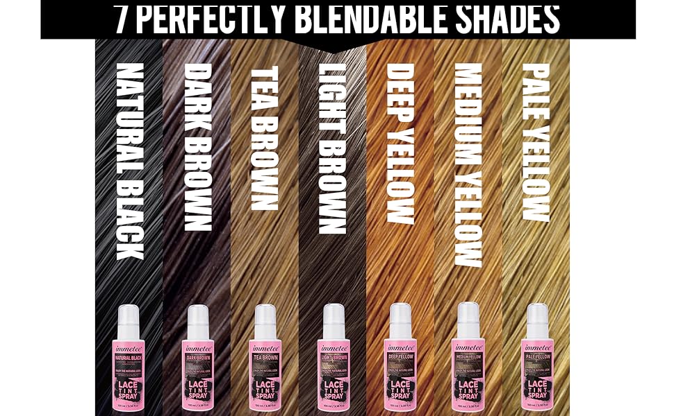  7 Color Professional Lace Tint Spray