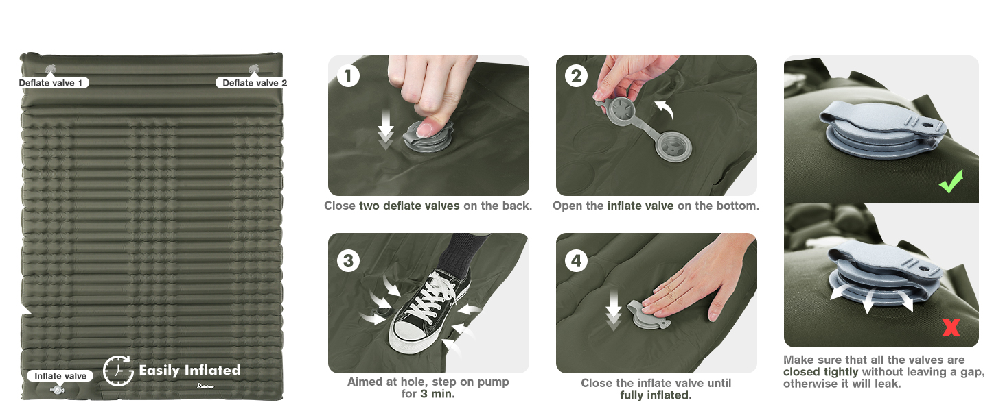 self inflating camping mat