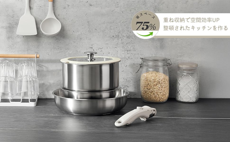 Amazon.co.jp: KOCH SYSTEME CS フライパン セット 7点 鍋