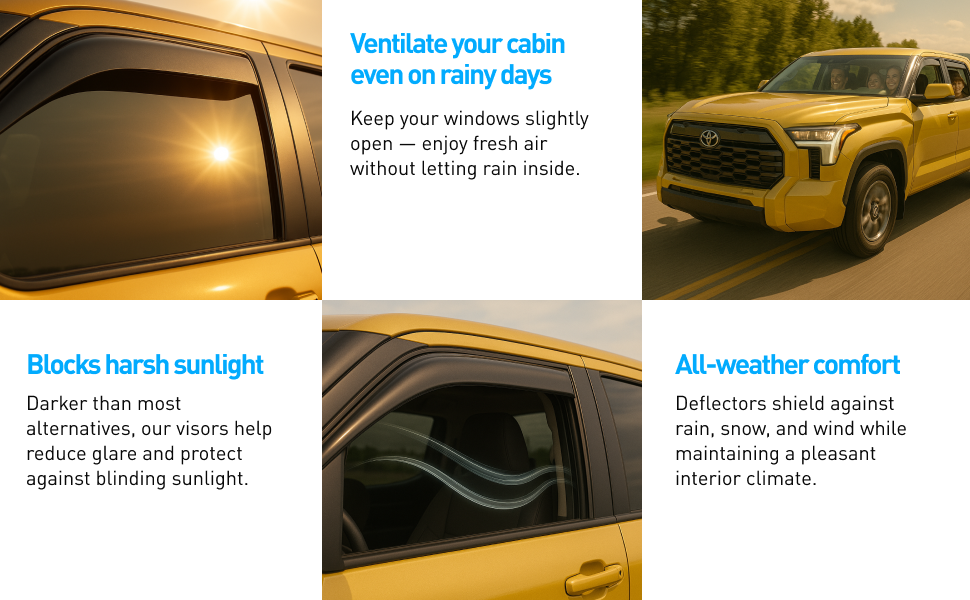 rain guards for side window