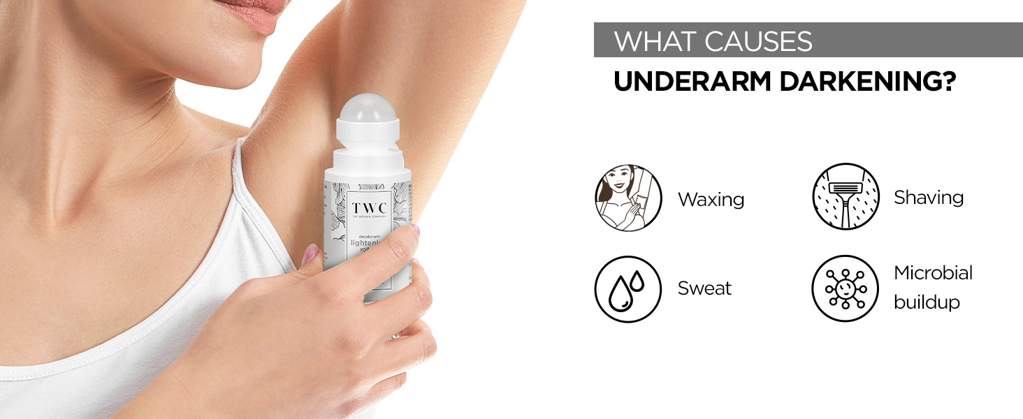 Buy The Woman Company Lightening Roll On Deodorant for Women with Kojic