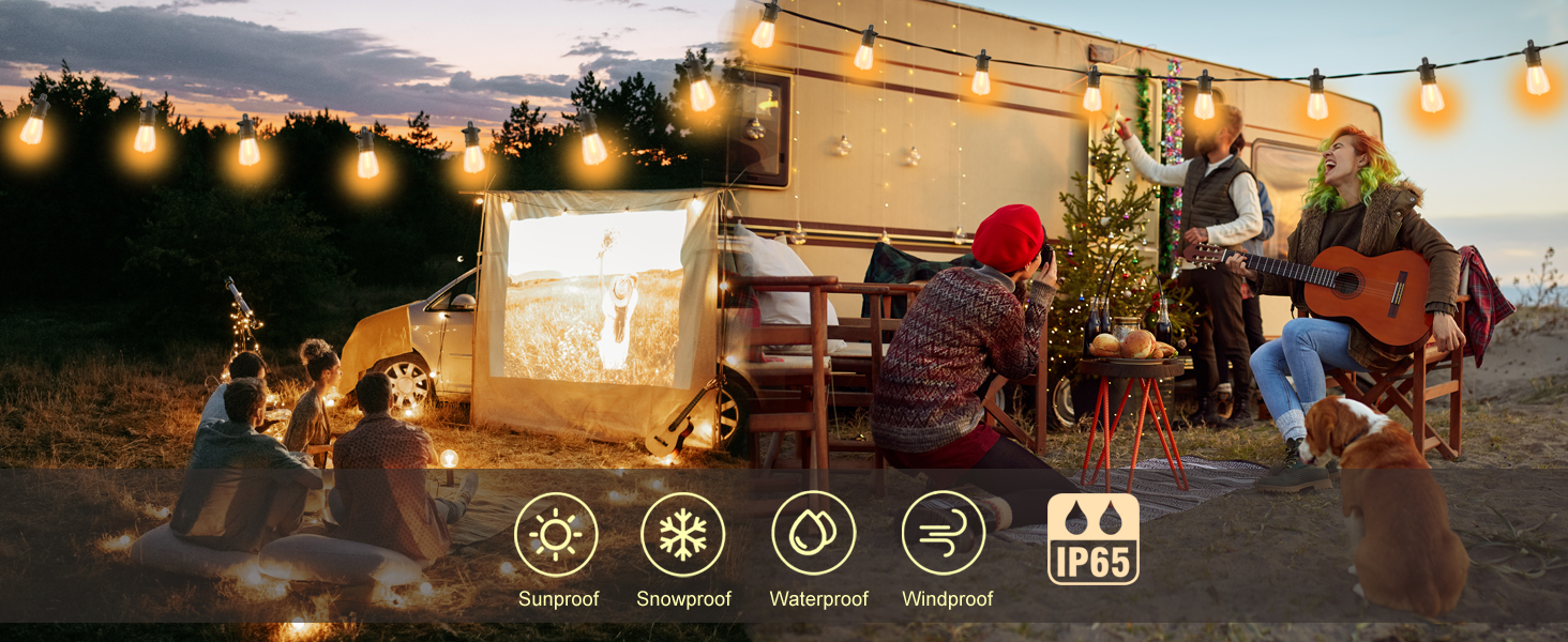 Waterproof outdoor lights 200FT