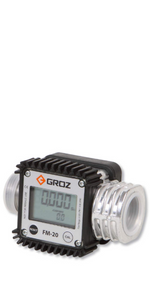 Groz 1-inch NPT Heavy Duty Digital Turbine Meter