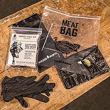turkey hunting gear accessories field dress kit gift game supplies nitrile carcass bag game birds