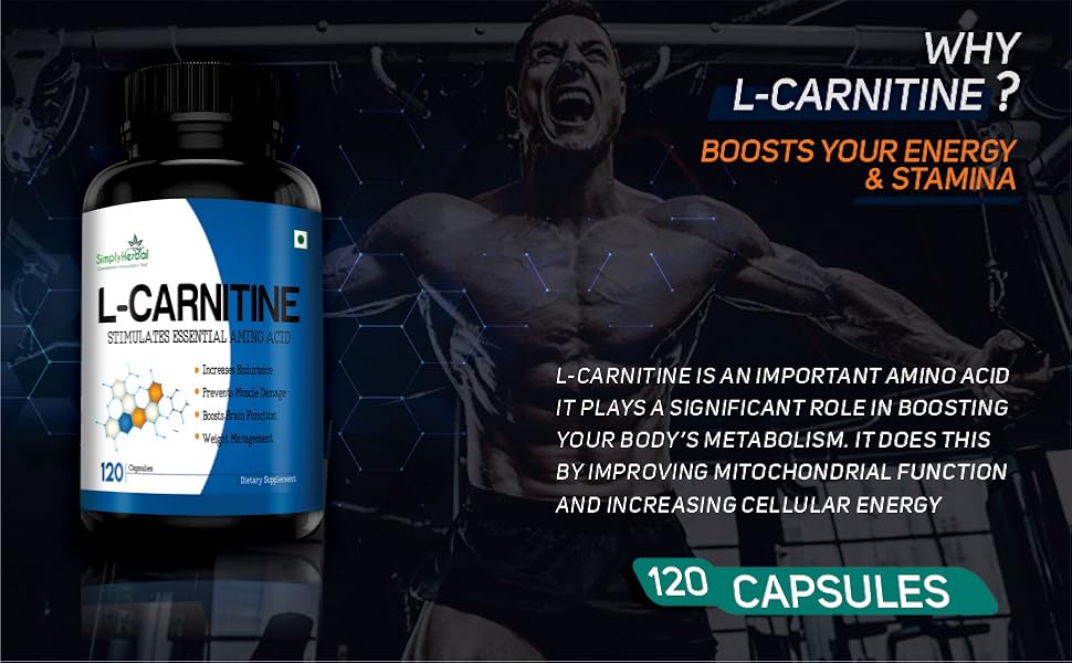Simply Herbal L-Carnitine Pre & Post Workout Supplement Capsules With L - Can You Take L Carnitine With Pre Workout
