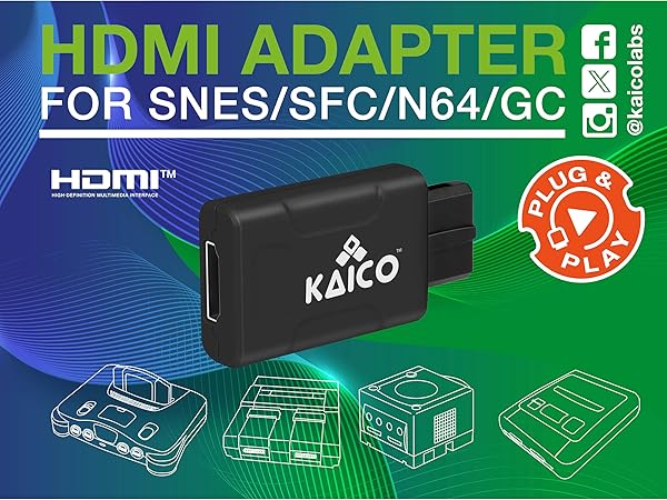 Amazon.com: Kaico HDMI Adapter with S-Video and Composite Support