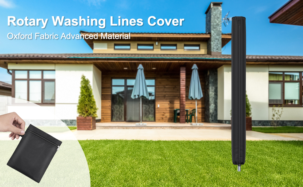 Mrrihand 165cm Rotary Washing Lines cover, Trunk Rotary Airer Cover