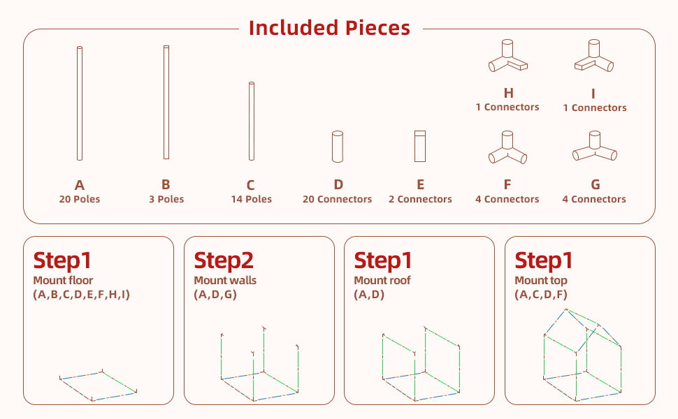 خيمة لعب كبيرة للأطفال من فينيسين، مع بساط أساسي وأضواء نجوم وأعلام وحقائب حمل - خيمة لعب للأطفال داخلية وخارجية - خيمة قابلة للغسل للأولاد والبنات - منزل لعب للأطفال الصغار (لون زهري) 23 بساط أساسي لخيمة لعب الأطفال الكبيرة