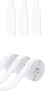 P15 Cable Labels 12.5x109mm White Sticker