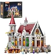 LUMIBRICKS Medieval Castle Banquet Hall Lighting Building Bricks Set - Middle Ages City Town Modu...