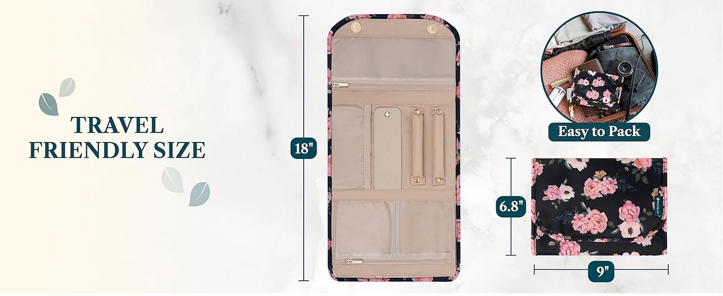 travel,jewelry,case,roll,organizer,bag,holder,box,mini,pouch,folding,foldable,ring,necklace,earring