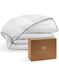 Pacific Coast Goose Feather Down Fiber Comforters Queen Size, Ultra-Soft and Breathable All Season Bedding, 8 Corner & C 4654d0ed 5e45 4b2c 92a8 Dbaaad3bd11b. CR0,0,200,225 PT0 SX200 V1