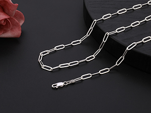 paperclip chain paperclip necklace silver chain for women silver necklace for women