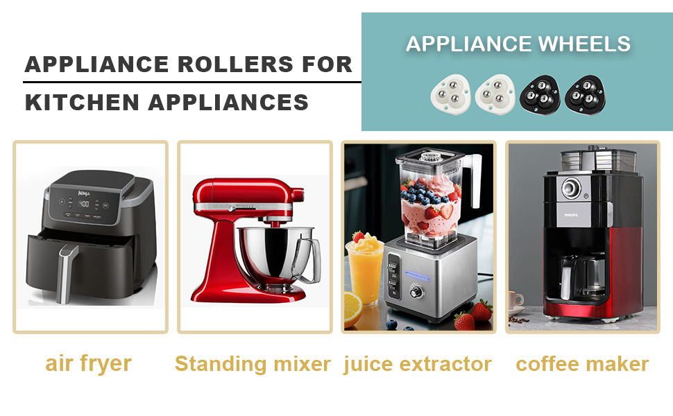 mini caster wheels for small appliances 