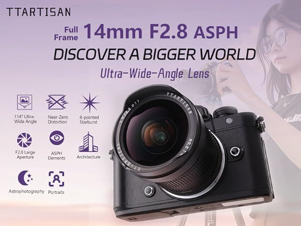Amazon.com : TTArtisan 14mm F2.8 Full Frame Camera Lens Large Amazon.com : TTArtisan 14mm F2.8 Full Frame Camera Lens Large