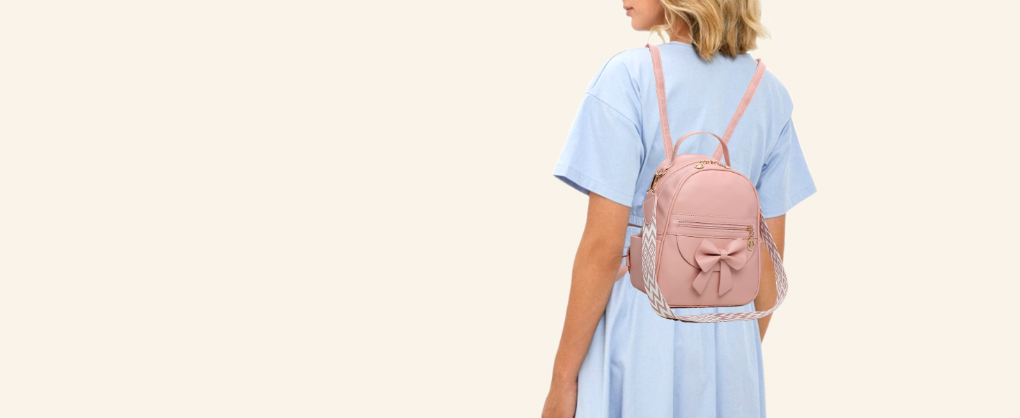 Modischer Rucksack für Mädchen, Mini-Geldbörse für Frauen, Teenager-Mädchen, Geldbörsen, PU-Leder, Rucksack, Umhängetasche