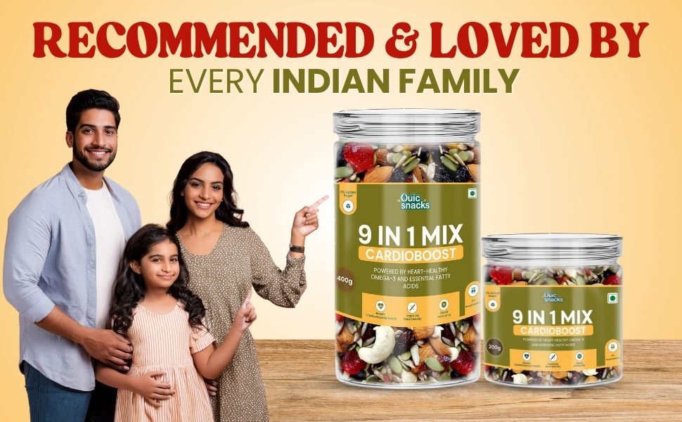 Natural snacks for heart health Heart-healthy snacks Cardioboost seeds mix for circulation Dry fruit