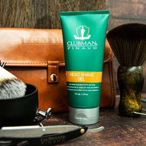 Amazon.com: Clubman Pinaud Head Shave Gel for Men – Clear Moisturizing Shaving Gel for Men, Hydrating Facial Hair for Sensitive Skin, Barber Supplies, 6 fl oz : Beauty & Personal Care
