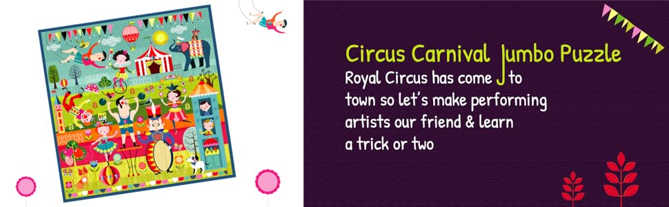 Circus Carnival Jumbo Jigsaw Puzzle