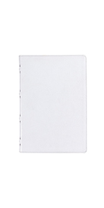 White Full Grain Leather Full-size Giant Print King James Version Bible with Thumb Index