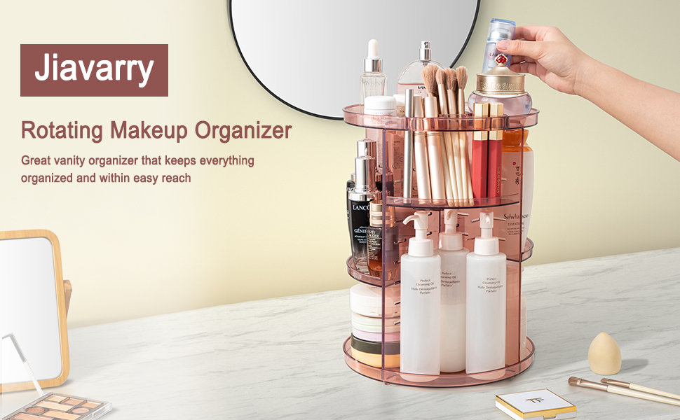 Rotating Makeup Organizer, DIY 8 Adjustable Layers 360