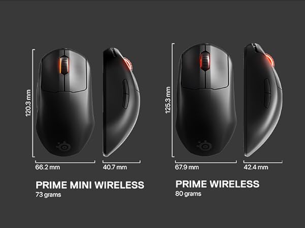 SteelSeries Prime Mini Wireless Ultra-Light FPS Gaming Mouse