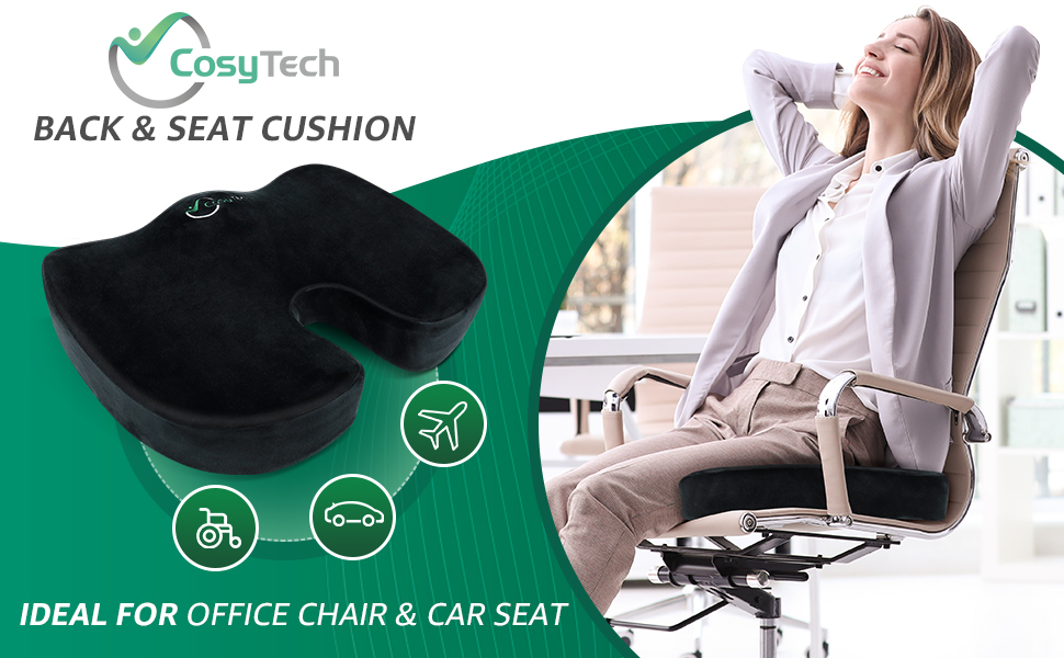 CosyTech Desk Chair Cushion, Seat Cushion for Desk Chair