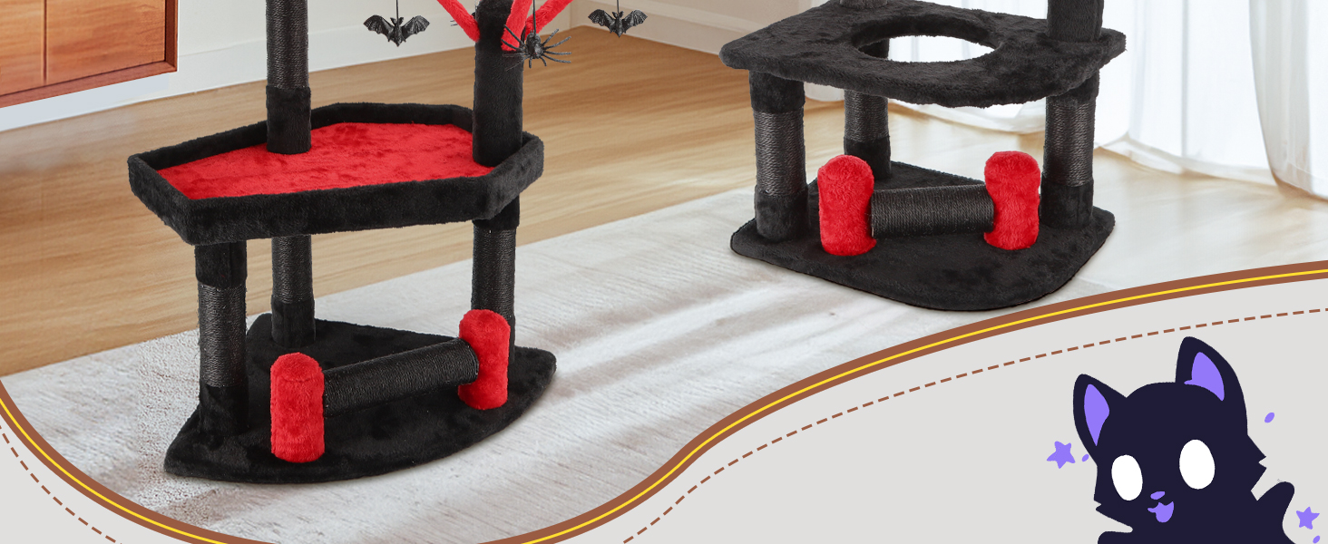goth cat tree