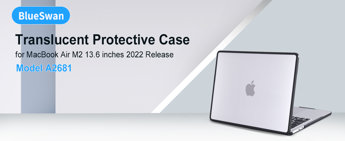 BlueSwan Compatible for 2023 2022 MacBook Air 13.6 inch M2 Case Model