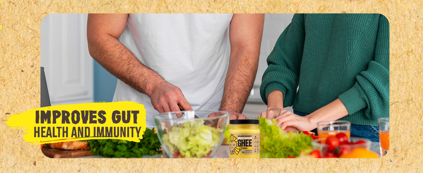 GOLDEN MONKEY Grass Fed Ghee Clarified Butter for Energy